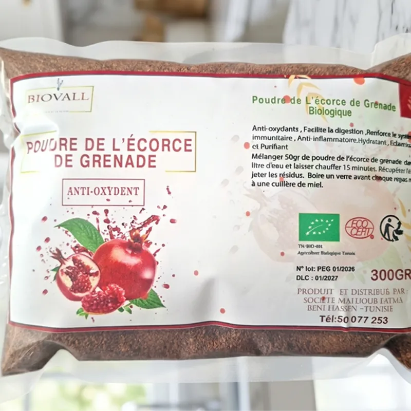 Farine de l'Ecorce de Grenade Biologique 300 g — bilel ben daamer